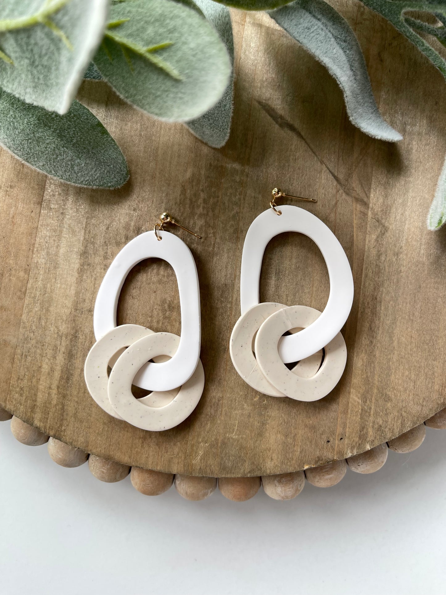 Organic Circle Combination Dangle