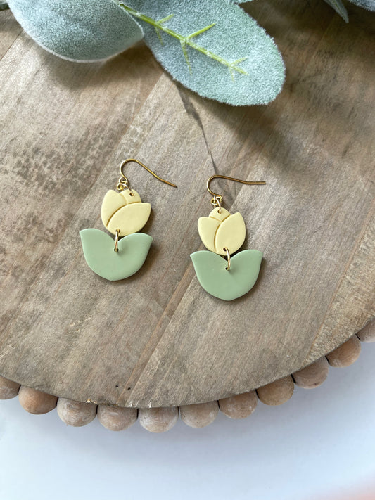 Yellow Tulip Dangle