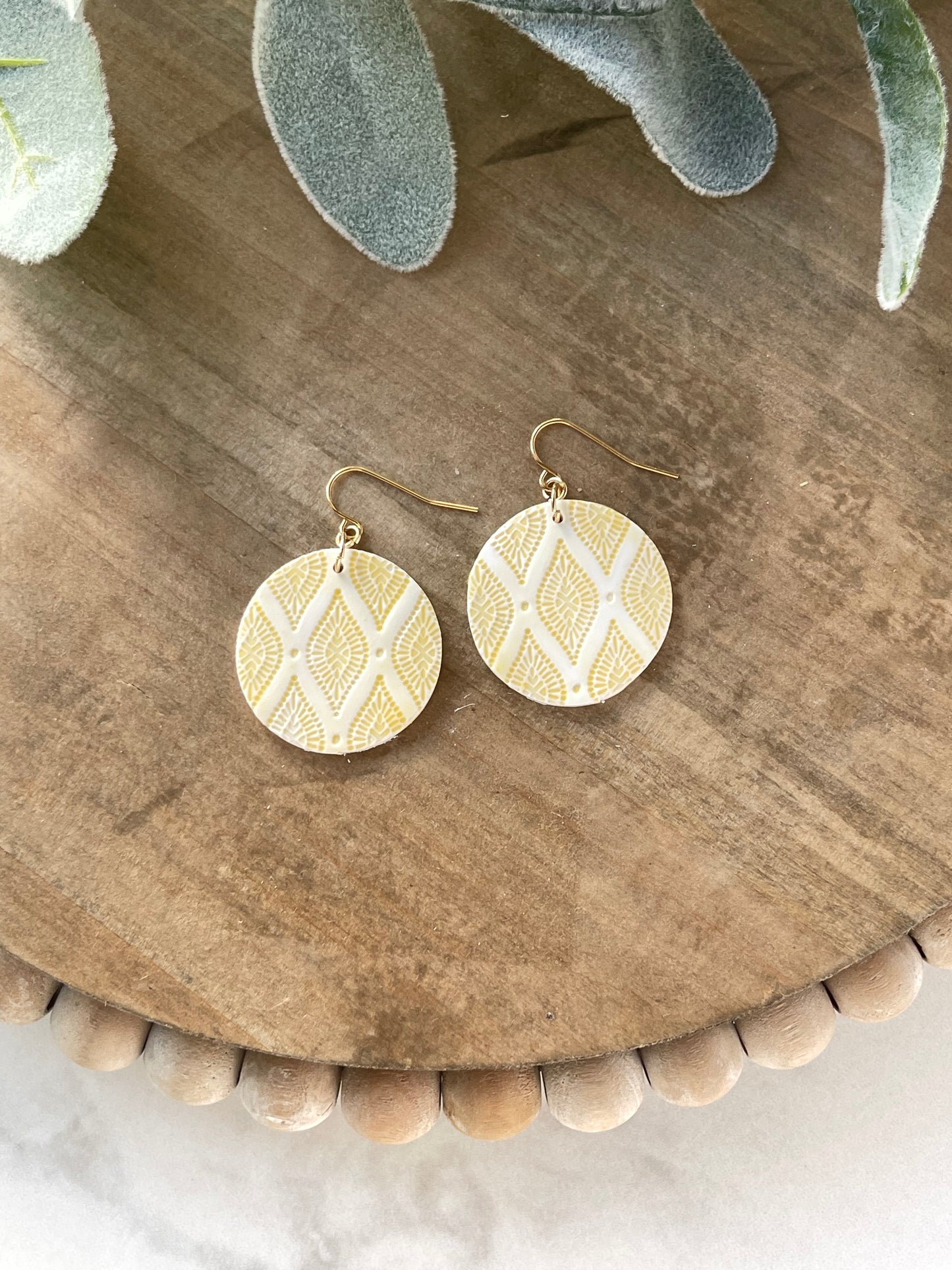 Yellow Tile Dangle