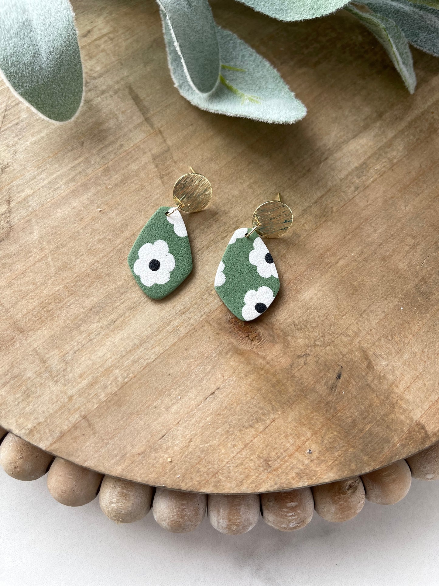 Ms. Wazowski Gold Stud Dangle