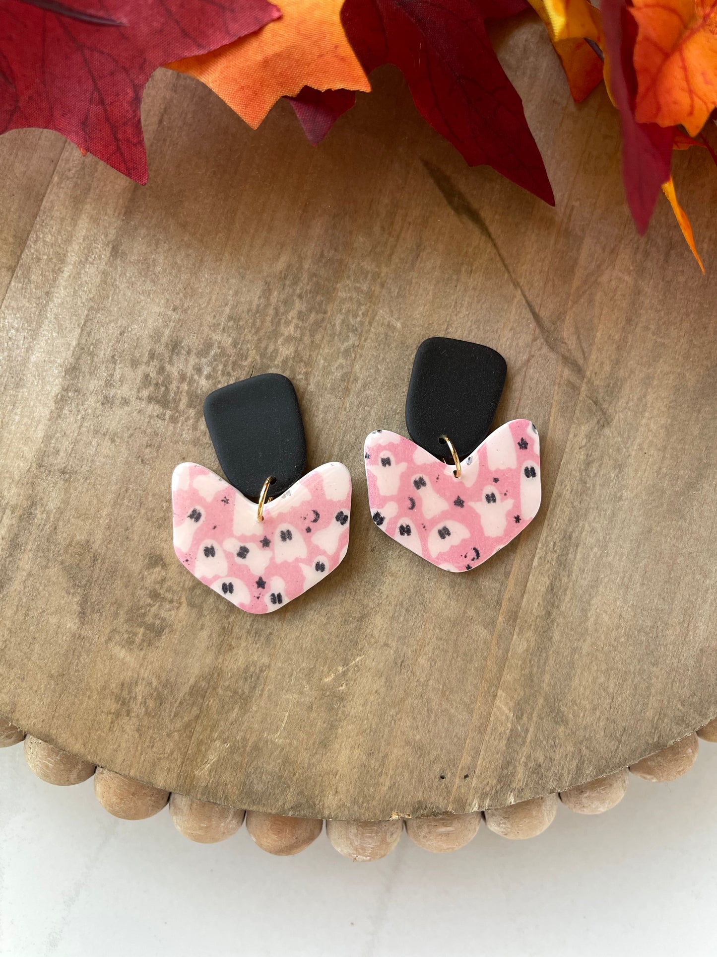 Pink-O-Ween Stud Dangle