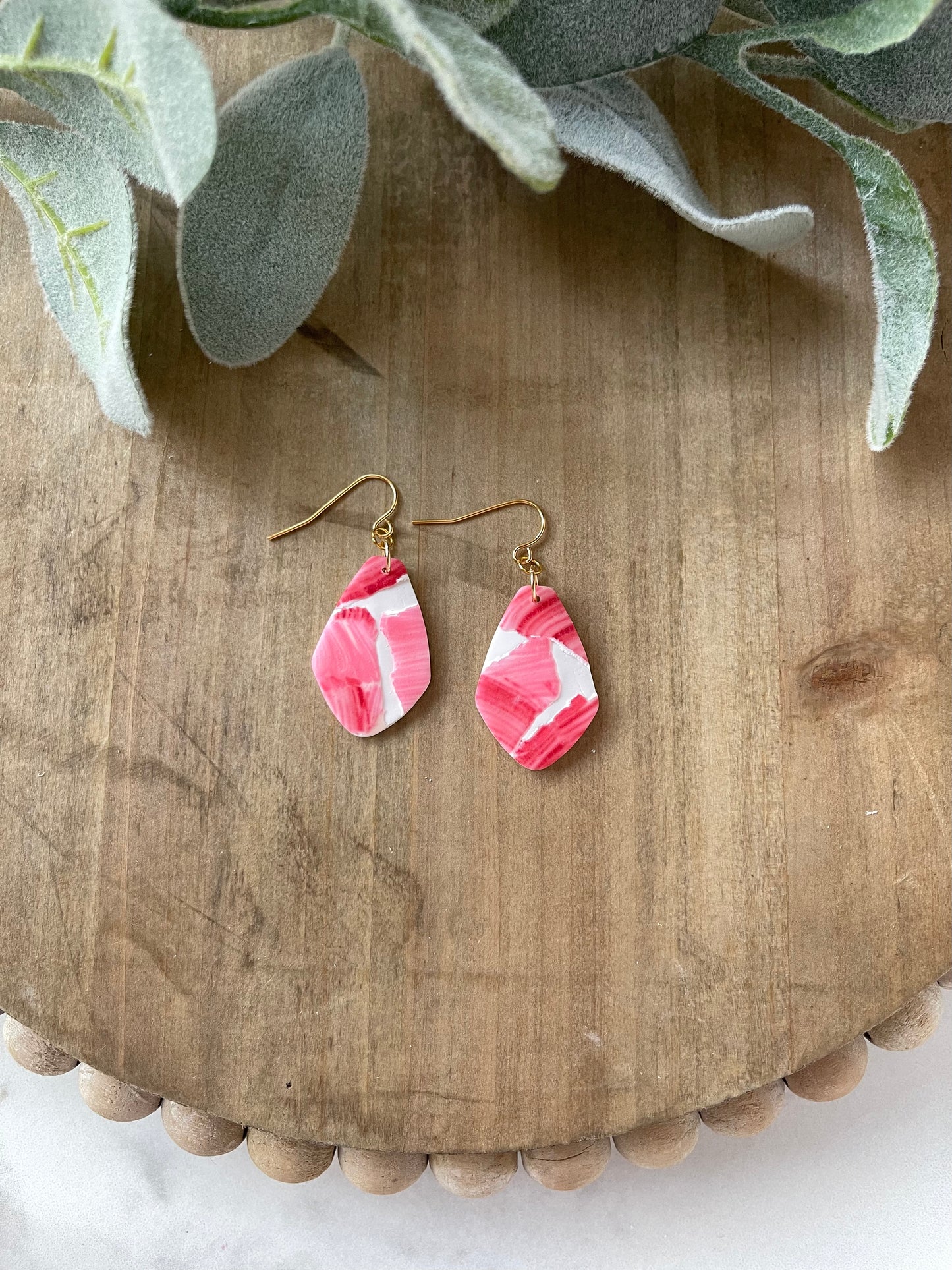 Valentines Marble Dangle