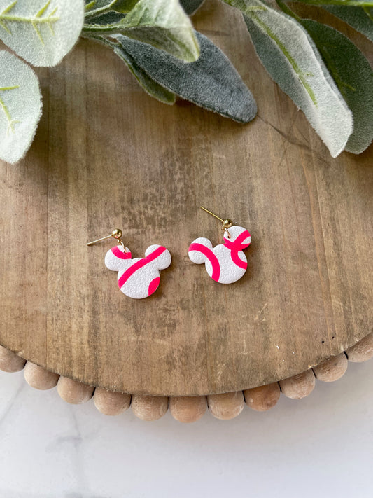 Magical White with Hot Pink Dangle