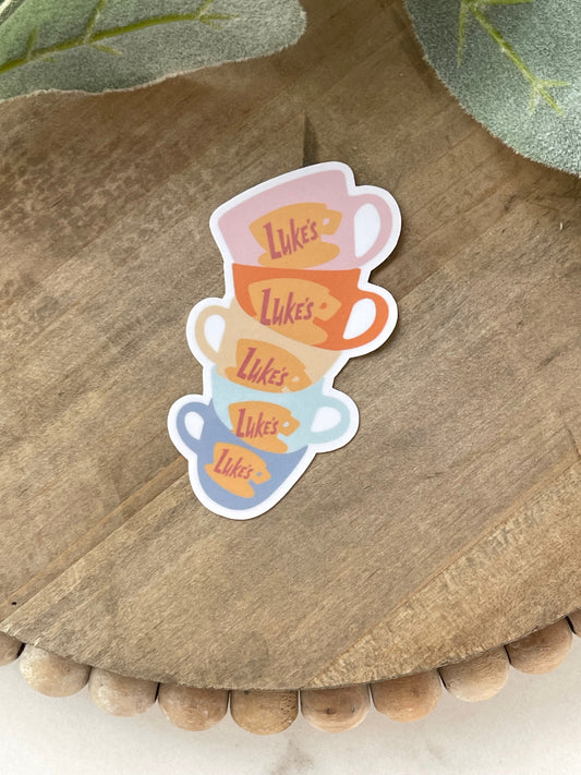 Luke's Diner Mugs Sticker