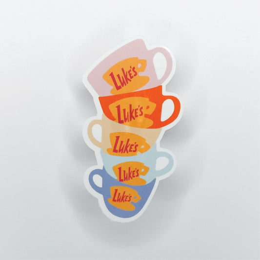 Luke's Diner Mugs Sticker