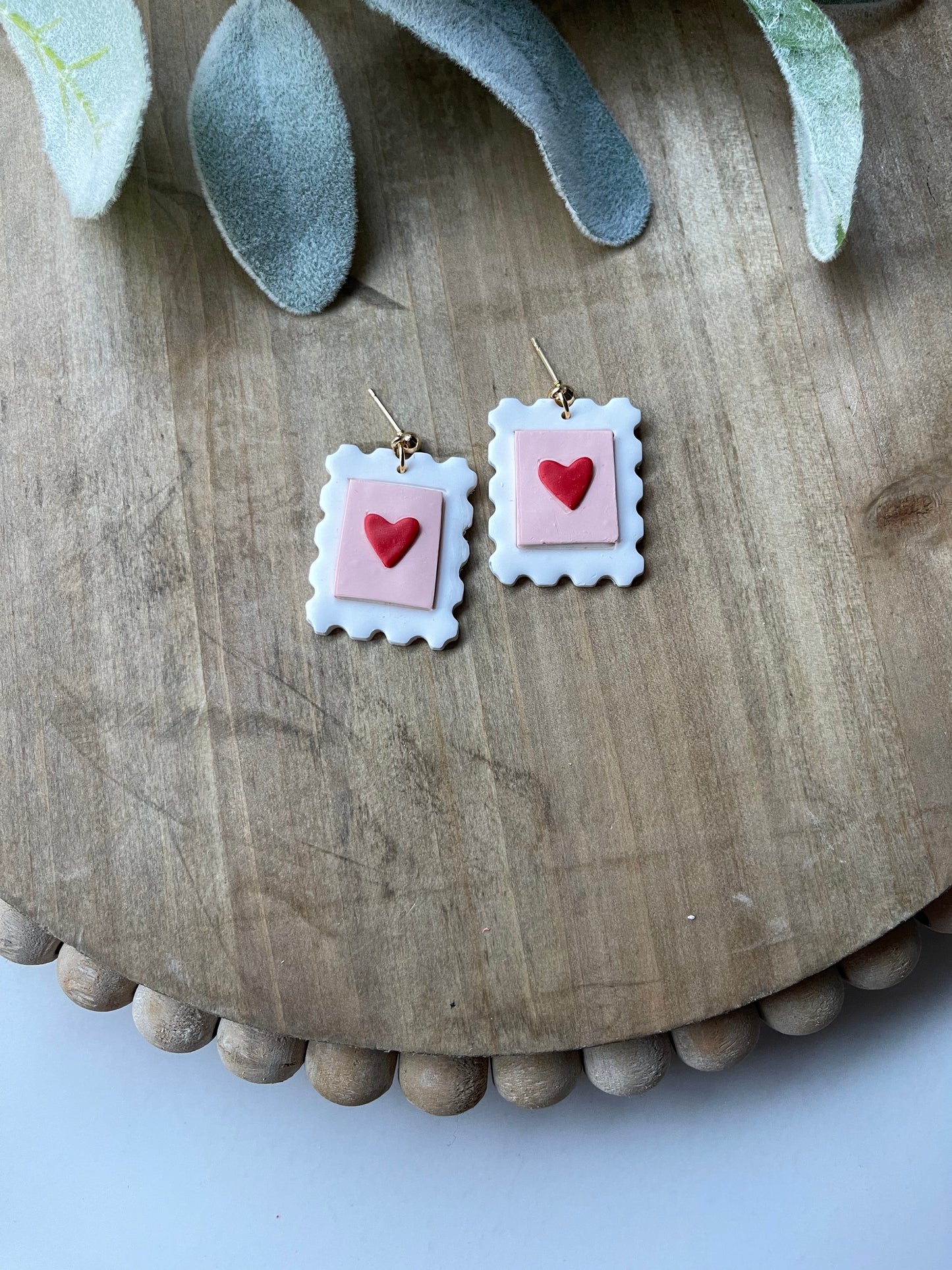 Valentines Postal Stamp Dangle